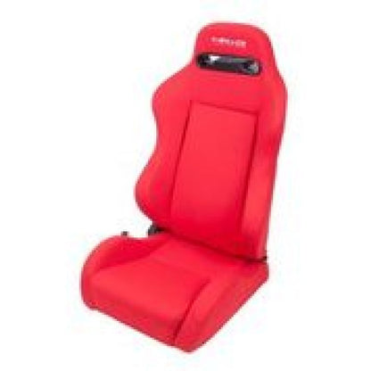 NRG Sport Seats (Pair) Type-R Cloth w/NRG Logo - Red - RSC-210L/R