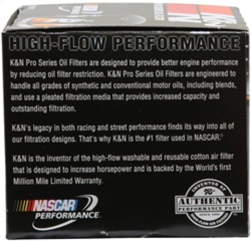 K&N Oil Filter 3.688in OD x 3.406in H for Chevy/Pontiac/Oldsmobile/GMC - PS-1011