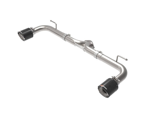 aFe Takeda 2-1/2in 304 SS Axle-Back Exhaust w/ Carbon Fiber - 49-37014-C-C-Dub Tech