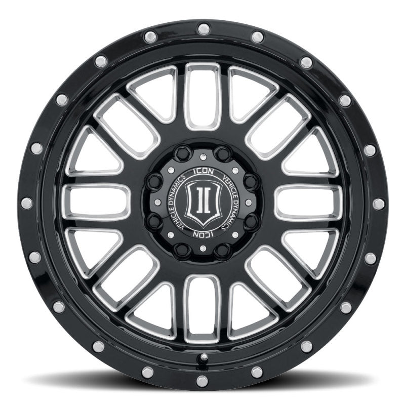 ICON ALPHA GLOSS BLACK MILLED SPOKES