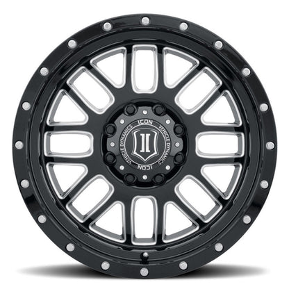 ICON ALPHA GLOSS BLACK MILLED SPOKES