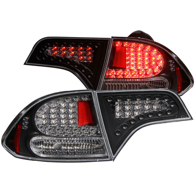 ANZO 2006-2011 Honda Civic LED Taillights Black - 321152-C-Dub Tech