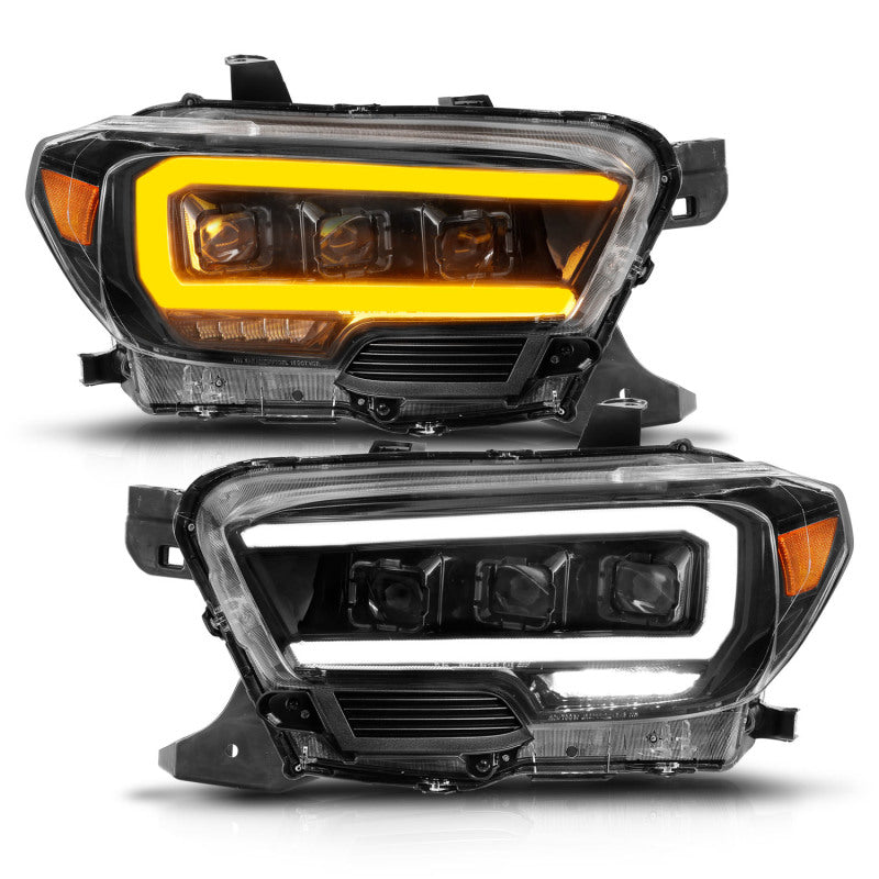 ANZO 16-22 Toyota Tacoma LED Projector Headlights w/ Light Bar - 111563-C-Dub Tech