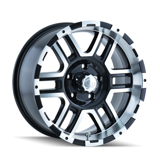 ION 179 17X8 10 6x135 BLACK/MACHINED