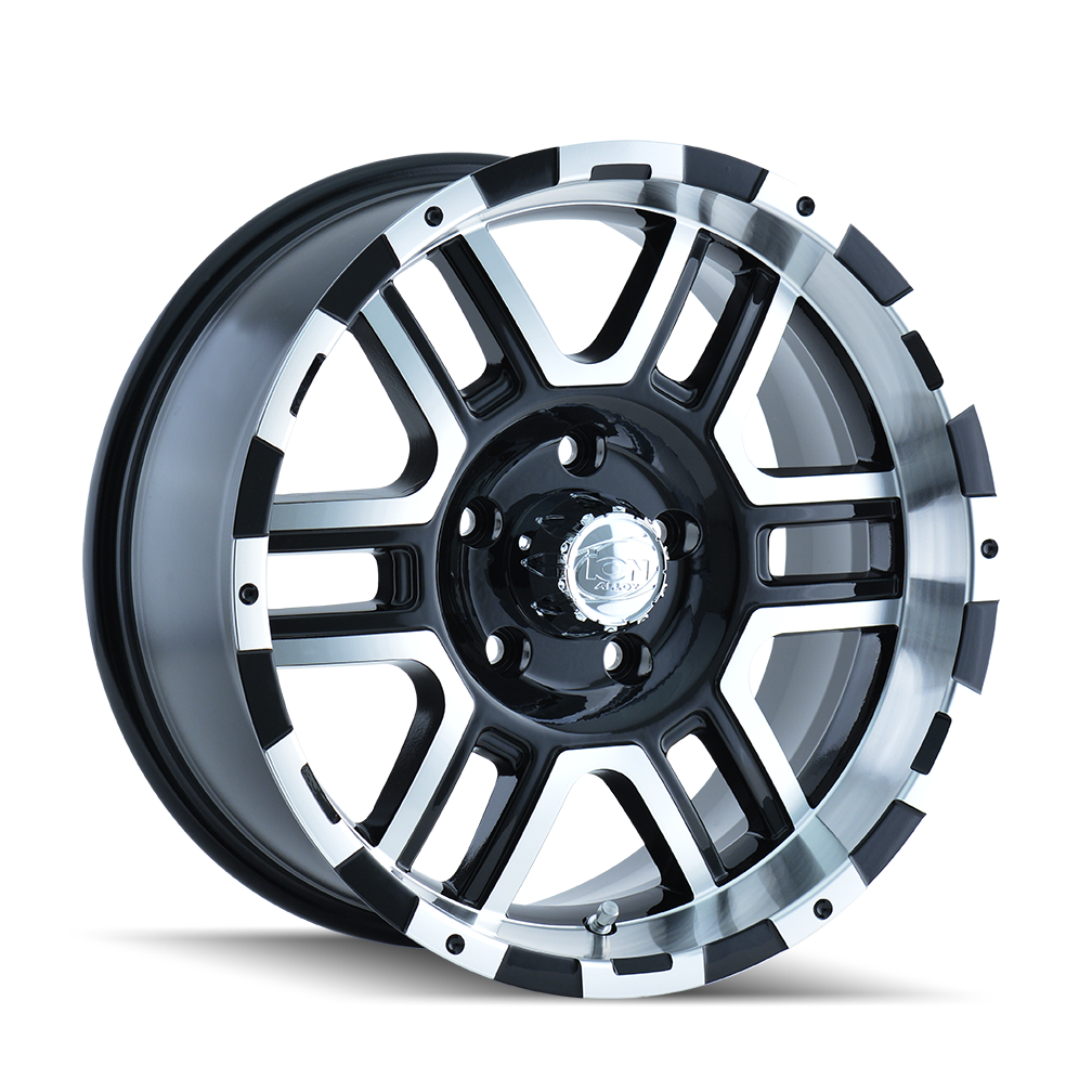 ION 179 16X8 10 8x165.1 BLACK/MACHINED