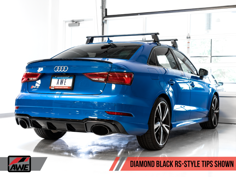 AWE Tuning 17-19 Audi RS3 8V SwitchPath Exhaust w/Diamond Black - 3025-33034-C-Dub Tech
