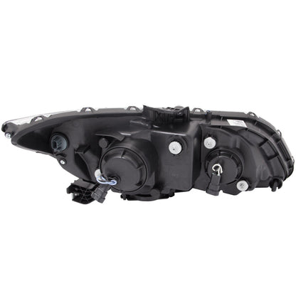 ANZO 2012-2015 Honda Civic Projector Headlights w/ U-Bar Black - 121479