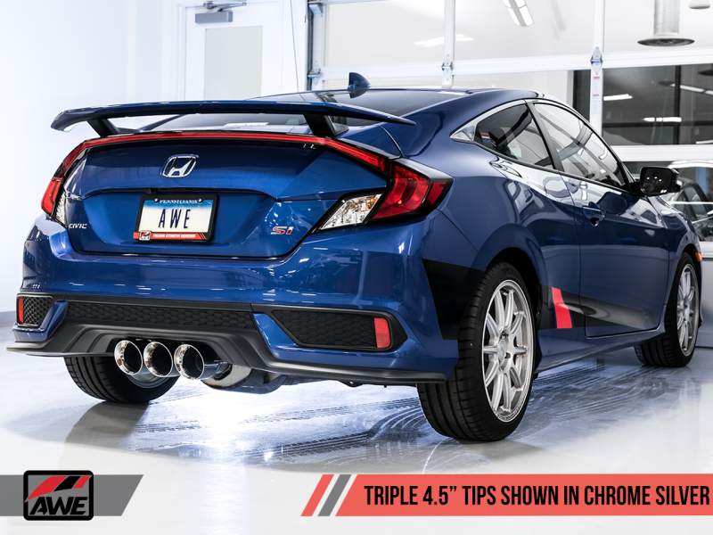 AWE Tuning 2016+ Honda Civic Si Touring Edition Exhaust w/Front - 3015-52012-C-Dub Tech