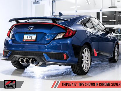 AWE Tuning 2016+ Honda Civic Si Touring Edition Exhaust w/Front - 3015-52012-C-Dub Tech