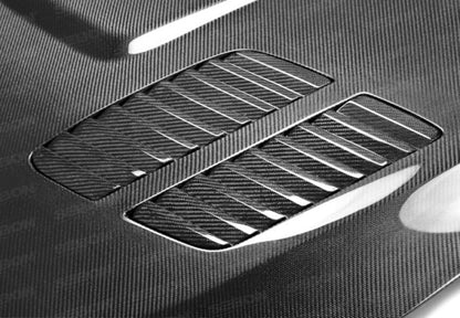 Seibon 12-13 BMW F30 GTR-Style Carbon Fiber Hood - HD1213BMWF30-GTR