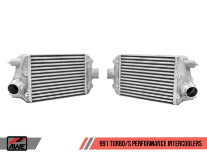 AWE Tuning Porsche 991 (991.2) Turbo/Turbo S Performance Intercooler Kit - 4510-11050