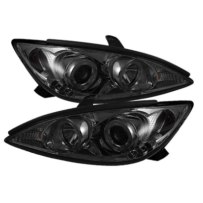 Spyder Toyota Camry 02-06 Projector Headlights LED Halo LED Smoke - 5064325