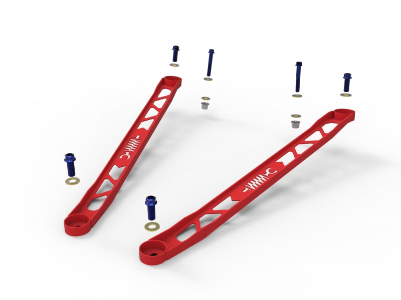 aFe CONTROL 304 Stainless Steel Front Suspension Strut Brace Red - 450-721003-R-C-Dub Tech