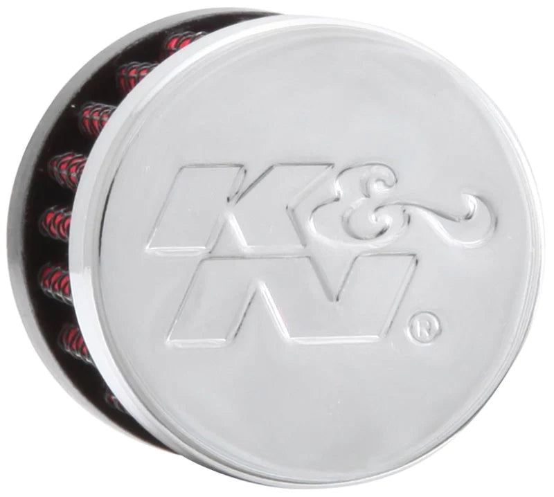 K&N Rubber Base Crankcase Vent Filter - 0.55in Flange ID - 62-2480