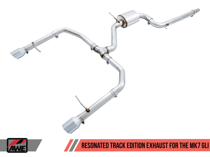 AWE Tuning 18-21 Volkswagen Jetta GLI Mk7 Track Exhaust - - 3015-22068-C-Dub Tech