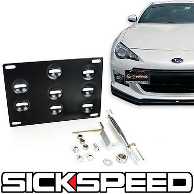 FRONT BUMPER TOW HOOK MOUNTING LICENSE PLATE RELOCATION BRACKET GTR