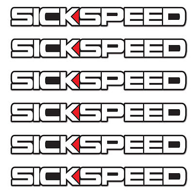 6 SICKSPEED STICKERS VINYL DECAL BOMB KIT PACK FOR FRONT BUMPER LIP SKATEBOARD-C-Dub Tech