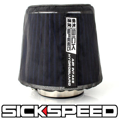 HYDROGUARD COVER & BLUE 3.0 INCH CONICAL FILTER FOR COLD/RAM ENGINE AIR INTAKE