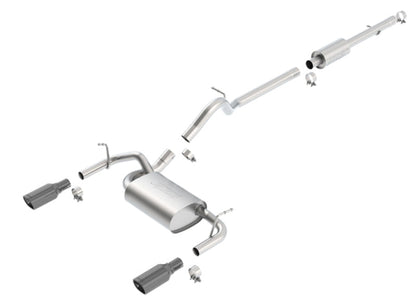 Borla 12-16 Jeep Wrangler 3.6L AT/MT 4DR 4WD S SQ - 140459BC-C-Dub Tech