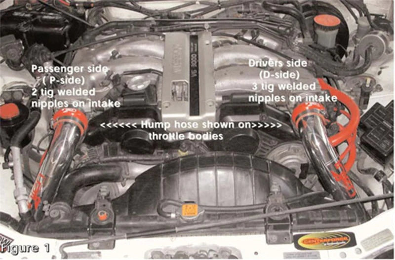Injen 90-96 Nissan 300Z V6 3.0L Black IS Short Ram - IS1981BLK