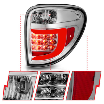 ANZO 2004-2007 Dodge Grand Caravan LED Tail Lights w/ Light - 311367