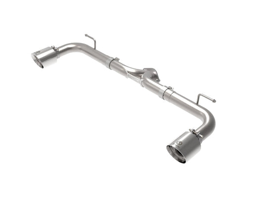 aFe Takeda 2-1/2in 304 SS Axle-Back Exhaust w/ Polished Tips - 49-37014-P-C-Dub Tech