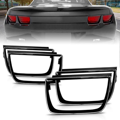 ANZO 2010-2013 Chevrolet Camaro Taillight Bezels - 4pc Gloss Black - 351002-C-Dub Tech