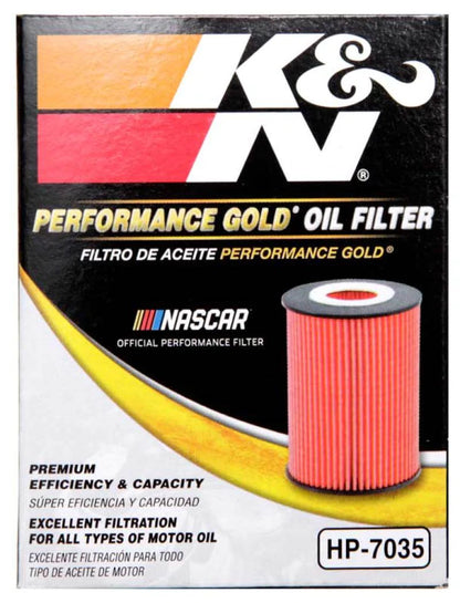 K&N Performance Oil Filter for 15-16 Hyundai Genesis Sedan 3.8L - HP-7035