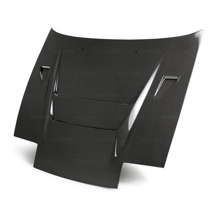 Seibon 89-94 Nissan 180SX/240SX DVII Carbon Fiber Hood - HD8994NS240-DVII
