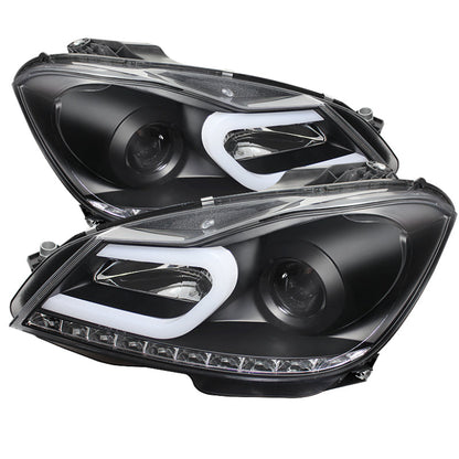 Spyder Mercedes Benz W204 C-Class 12-13 Projector Halogen Model- DRL - 5074249
