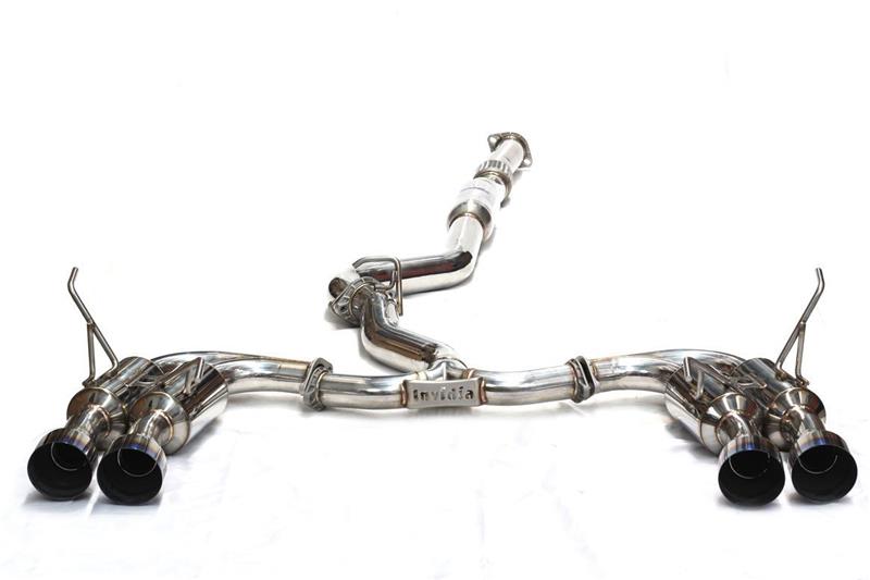 Invidia 2017 Honda Civic Type-R Gemini/R400 Full 76mm Exhaust w/Front - HS17CTRFGM3ST
