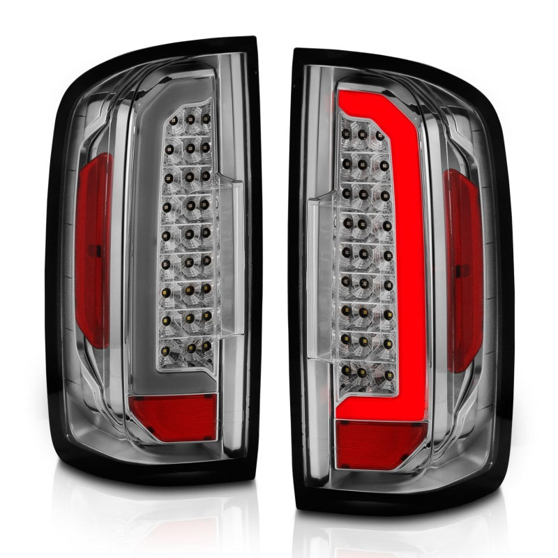 ANZO 15-21 GMC Canyon LED Taillights w/ Light Bar Chrome - 311404-C-Dub Tech