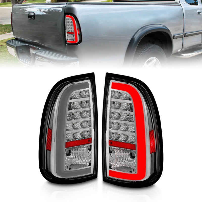 ANZO 00-06 Toyota Tundra LED Taillights w/ Light Bar Chrome - 311413-C-Dub Tech