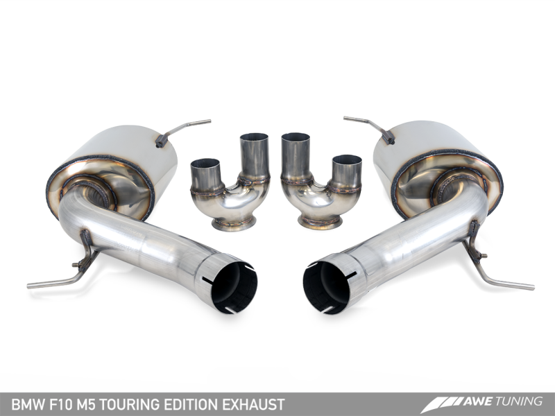 AWE Tuning BMW F10 M5 Touring Edition Axle-Back Exhaust Chrome - 3015-42062-C-Dub Tech