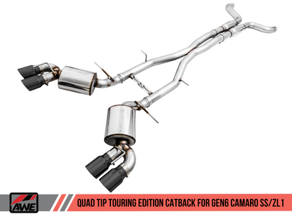 AWE Tuning 16-19 Chevy Camaro SS Res Cat-Back Exhaust -Touring - 3015-43114-C-Dub Tech