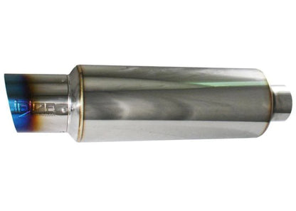 Injen 3.00 Universal Muffler w/Titanium burnt rolled Tip and stainless - SES300TT