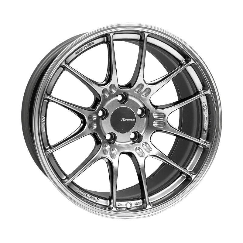 Enkei GTC02 18x9.5 5x114.3 15mm Offset 75mm Bore Hyper Silver - 534-895-6515HB