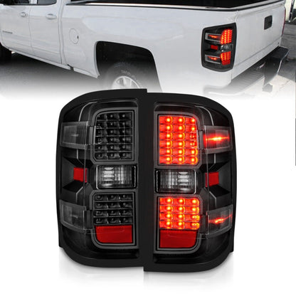 ANZO 15-19 Chevy Silverado 2500HD/3500HD (Factory Halogen Only) LED Tail - 311423-C-Dub Tech