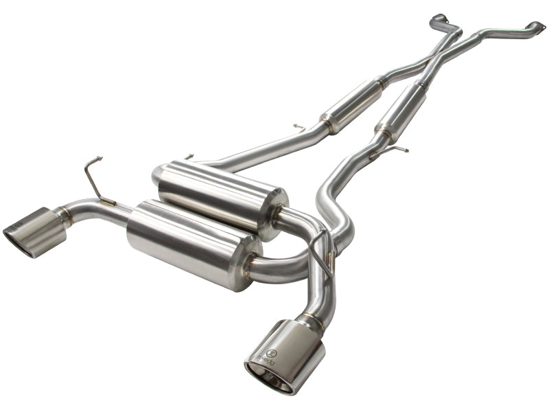 aFe Takeda 2-1/2in 304SS Cat-Back Exhaust Infiniti G37 08-13/Q60 14-15 - 49-36103-P