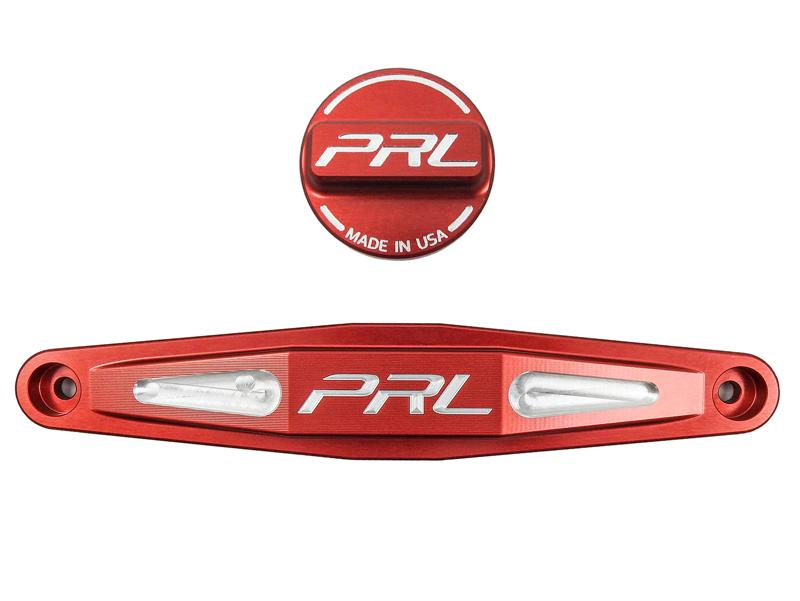 PRL Motorsports Billet Battery Tie Down Honda Battery Group Size: 51R & Oil Cap Combo - V2