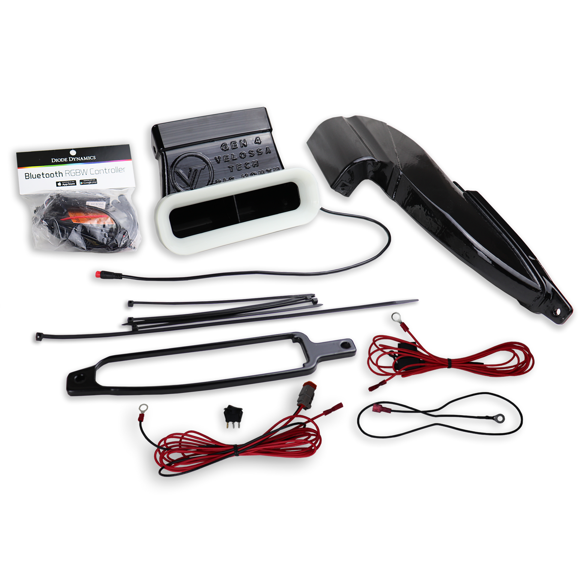 2013-2020 Ford Fusion BIG MOUTH "LIT KIT" Ram Air Intake Snorkel (1.5L/1.6L/2.0L EcoBoost/2.5L/Sport)-C-Dub Tech