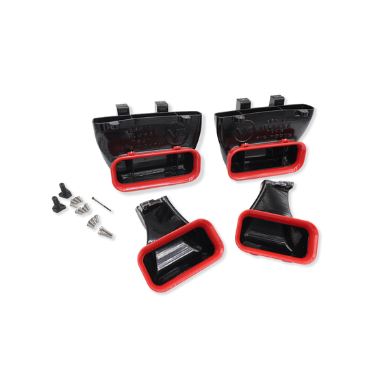 2015-2017 Ford F-150 and 2017-2020 Ford F-150 Raptor Quad BIG MOUTH Ram Air Intake Snorkels-C-Dub Tech