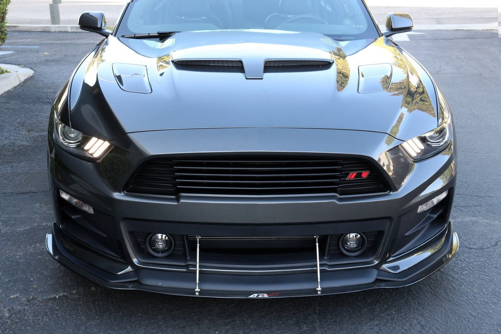 APR Performance Carbon Fiber Wind Splitter With Rods - CW-201596-C-Dub Tech