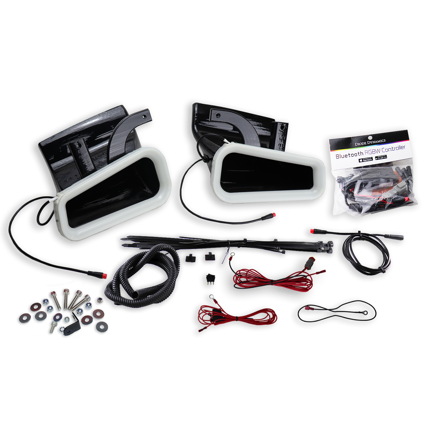 2014-2020+ Infiniti Q50 BIG MOUTH "LIT KIT" Ram Air Intake Snorkels-C-Dub Tech
