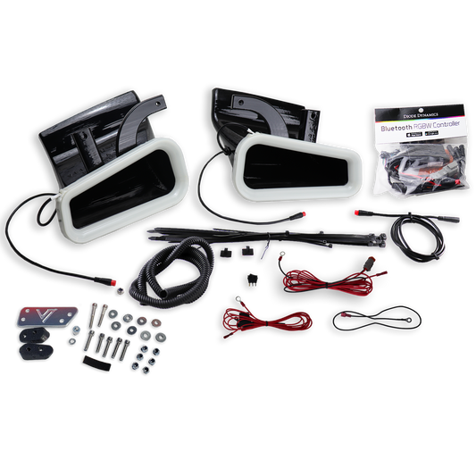 2016-2020+ Infiniti Q50 RedSport BIG MOUTH "LIT KIT" Ram Air Intake Snorkels-C-Dub Tech