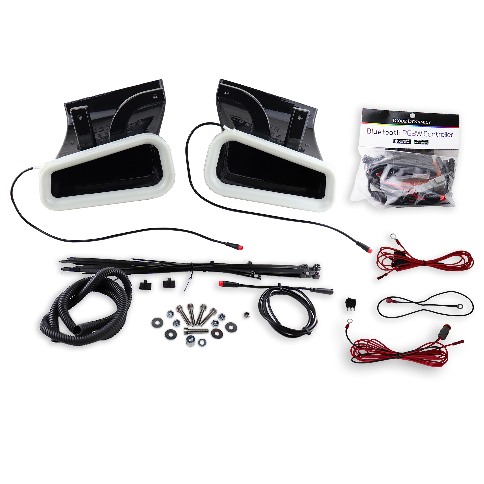 2016-2020+ Infiniti Q60 BIG MOUTH "LIT KIT" Ram Air Intake Snorkels-C-Dub Tech