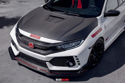Seibon 2017-2021 Honda Civic Type-R OEM-Style Carbon Fiber Hood