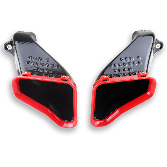 2017-2021 Genesis G70 3.3T Dual BIG MOUTH Ram Air Intake Snorkels-C-Dub Tech