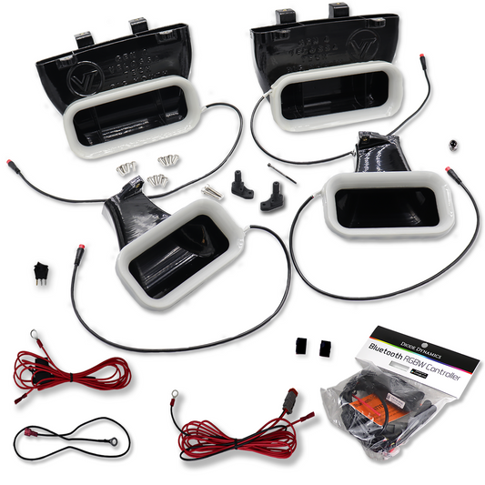 2015-2017 Ford F-150 and 2017-2020 Ford F-150 Raptor Quad BIG MOUTH "LIT KIT" Ram Air Intake Snorkels-C-Dub Tech