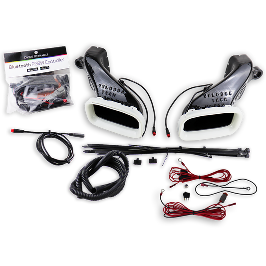 2022+ Genesis G70 3.3T Dual BIG MOUTH "LIT KIT" Ram Air Intake Snorkels-C-Dub Tech
